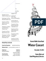 Norwin Middle School Concert Band Program Winter 2012