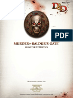 Murder in Baldur's Gate Monster Statistics