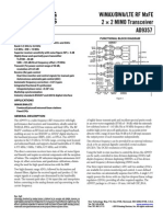 Wimax/Bwa/Lte RF Mxfe 2 × 2 MIMO Transceiver AD9357: Features Functional Block Diagram