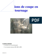 Exercice Conditions de Coupe en Tournage Prof