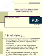 Marginal Accounting of Maruti Udyog LTD