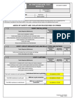 AC Switchboard Checksheet