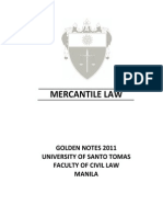 2011 Golden Notes Mercantile Law