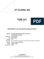 Joy Global Inc: FORM 10-Q