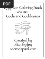 Egyptian Coloring Book Gods and Goddesses