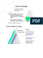 Pascal's Triangle: Patterns Within The Triangle