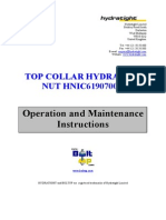 Operation and Maintenance Instructions: Top Collar Hydraulic NUT HNIC6190700C