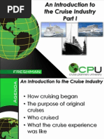 History of The Cruise Industry