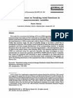 Perron (1997) - Further Evidence On Breaking Trend Functions in Macroeconomic Variables