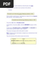 Pronoun Antecedent Agreement Rules