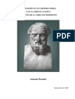 La Religión en El Imperio Persa y en La Grecia Clásica A Través de La Obra de Heródoto