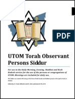 UTOM Siddur 2013