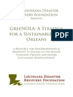 Greenola: A Strategy For A Sustainable New Orleans: The Louisiana Disaster Recovery Foundation