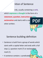 Early Writing - Sentence Building