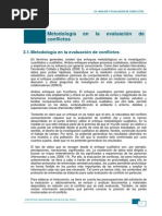 Metodología en La Evaluación de Conflictos