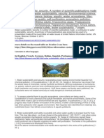 Water Sustainability, Security. Scientific Publications: A Contribution. Http://ru - Scribd.com/doc/177317916