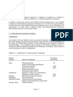 Thermo Analytical Techniques