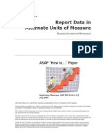 How To Report Data in Alternate Units of Measure