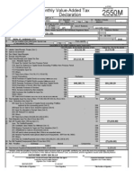 Monthly Value-Added Tax Declaration: 105 Specialty Store First Premium Global Dealer Co. LTD