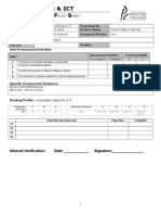 Maths, Science & ICT A A F S: Ssessment Ctivity Ront Heet