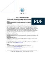 Ethernet Testing Using The Acterna Test Set