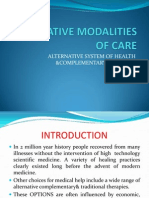 Alternative Modalities of Care