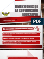 Las Dimensiones de La Supervisión Educativa