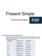 Present Simple: Third Person Singular