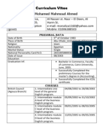 Curriculum Vitae: Mona Mohamed Mahmoud Ahmed