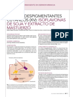 Nuevos Despigmentantes Cutáneos Isofiavonas de Soja y Extracto de Mastuerzo