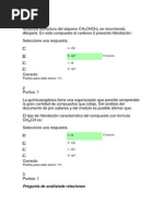 Evaluaciones Quimica Organica