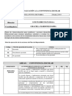 Pauta de Autoevaluación A La Convivencia Escolar