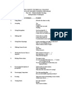 Therapeutic Communication Techniques