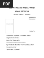 Solar Operated Railway Crack Detector (Report)