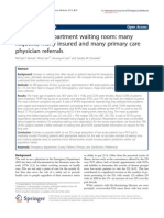 Emergency Department Waiting Room: Many Requests, Many Insured and Many Primary Care Physician Referrals