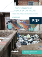 La Discusión de Los Residuos en Las Villas: Hacia Una Prestación Igualitaria