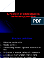 Position of Silviculture in The Forestry Practice