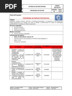 HSE-REG-03 Programa de Riesgo Psicosocial