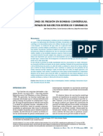 Fluctuaciones de Presion en Bombas Centrifugas Medidas Experimentales de Sus Efectos Estaticos y Dinamicos