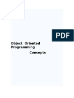 Object Oriented Programming