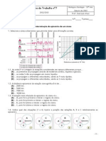 Ficha de Trabalho - Sismos