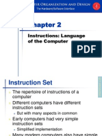 Chapter 2 Instructions Language of The Computer