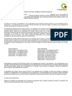 Acta Constitutiva Del Consejo Técnico Escolar