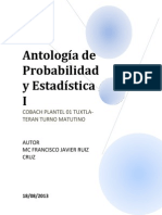 Antología de Probabilidad y Estadística I PDF