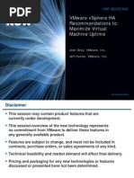 BCO2382-VMware Vsphere HA Recommendations To Maximize Virtual Machine Uptime - Final - US PDF