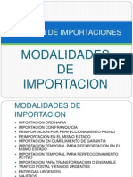 Modalidades de Importaciones