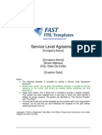 Service Level Agreement