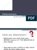 Determiners With Exercises