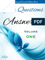 Your Questions Answered - Volume 1 - Allamah Sayyid Sa'eed Akhtar Rizvi - XKP