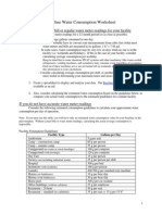 Baseline Water Consumption Worksheet